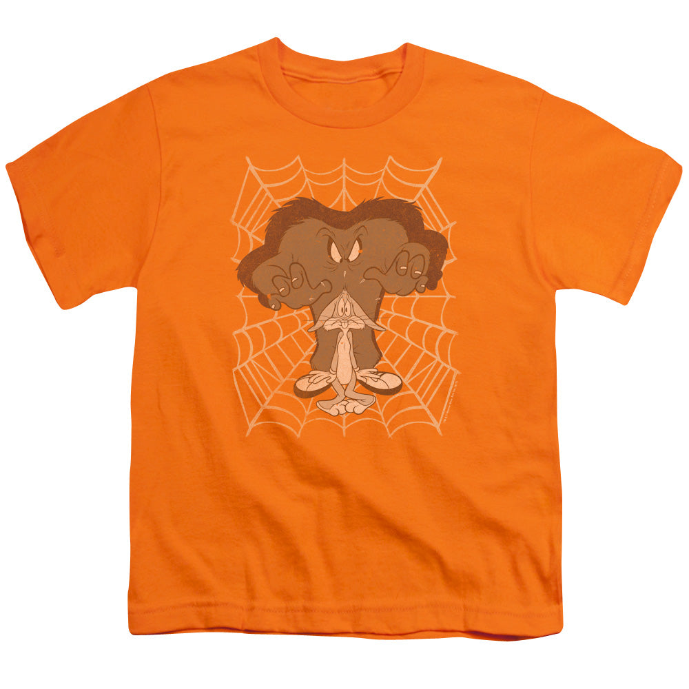 Looney Tunes Being Watched Kids Youth T Shirt Orange Officially Licensed