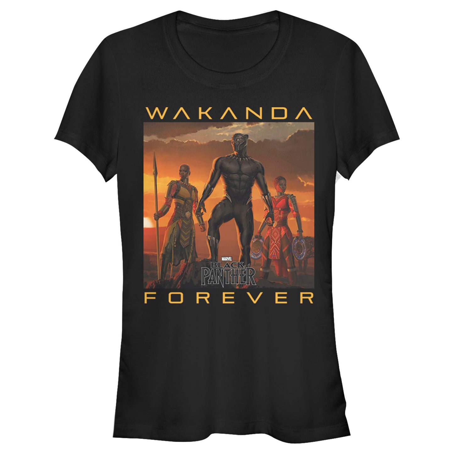 Marvel Wakanda Forever Junior's T Shirt