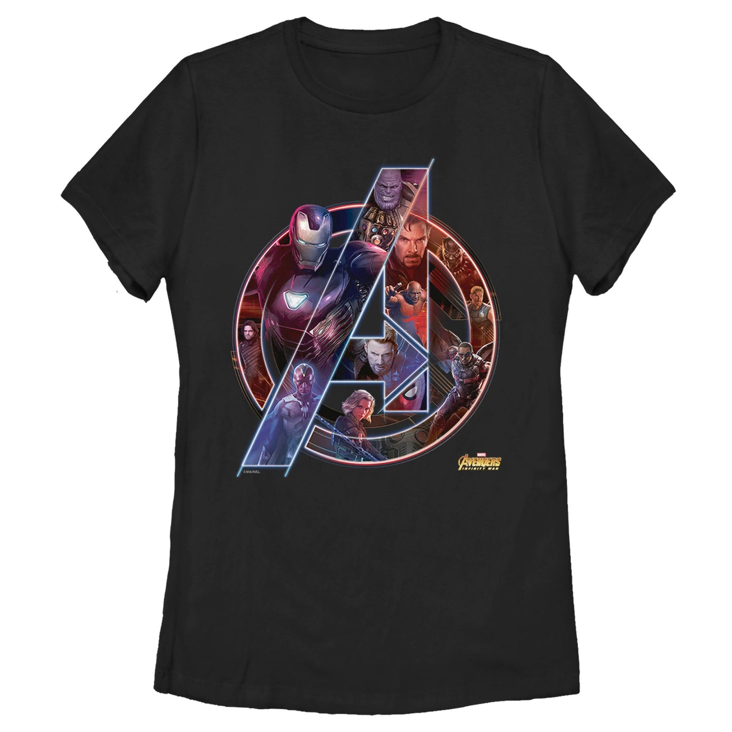 Marvel Team Neon Womens T Shirt