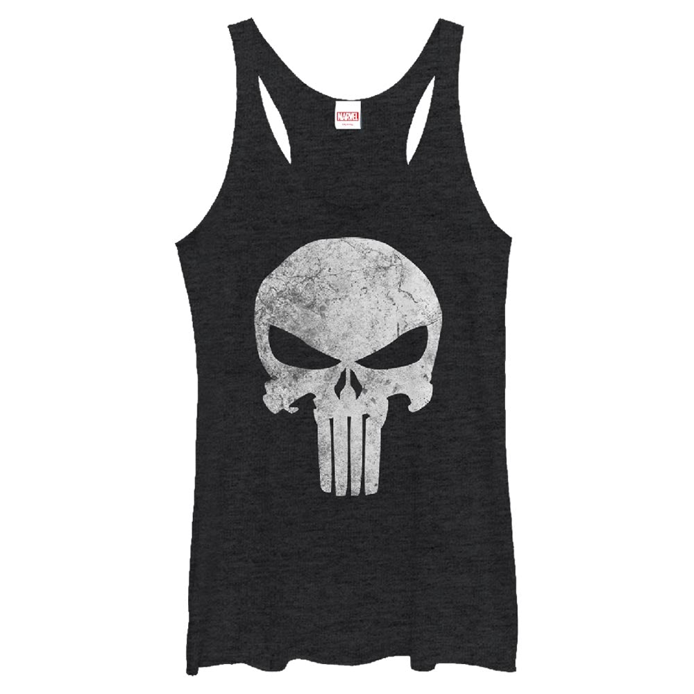 Marvel Punisher Distresskull Junior's Tank Top Shirt