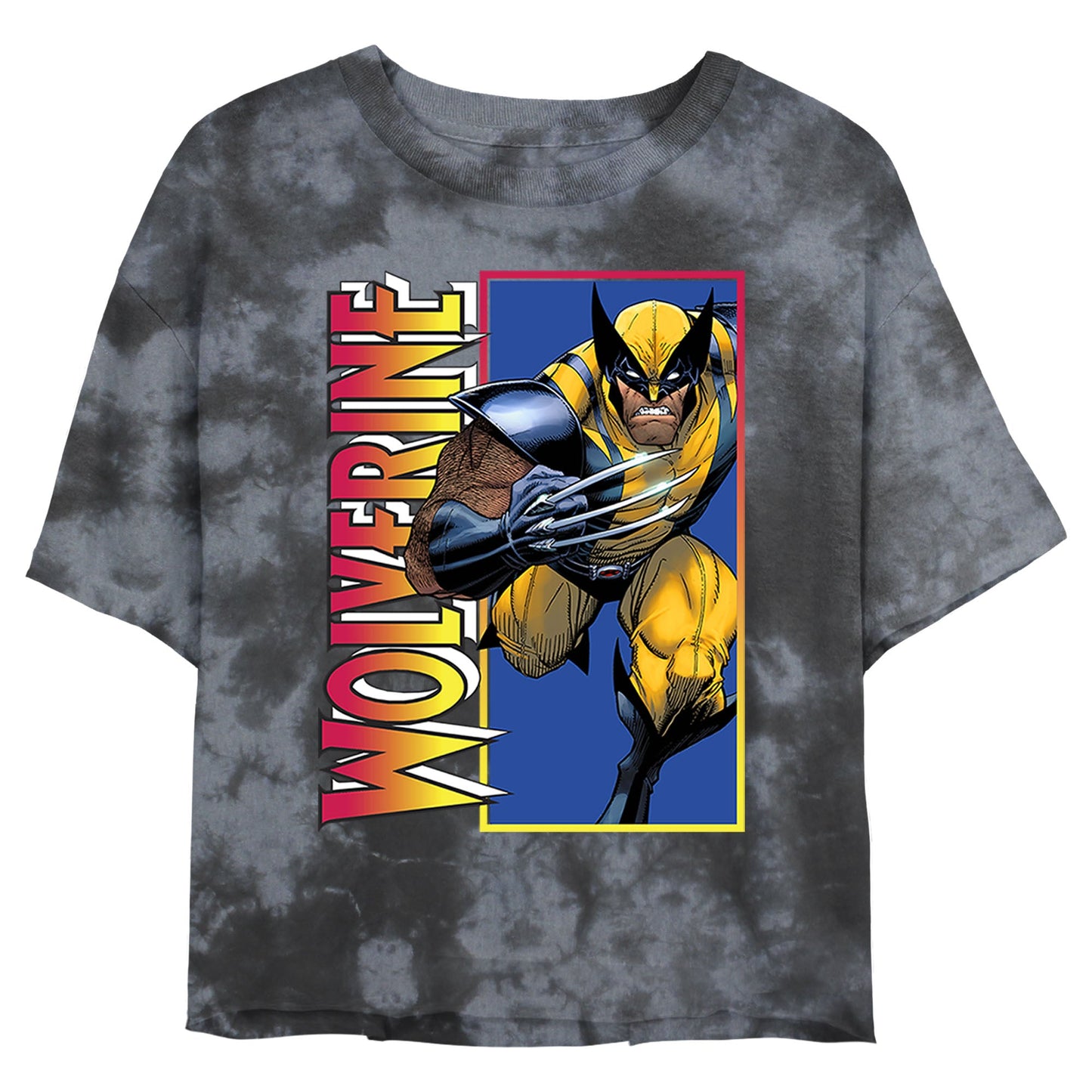 Marvel Classic Wolverine Bombard Junior's Tie-Dye T-Shirt
