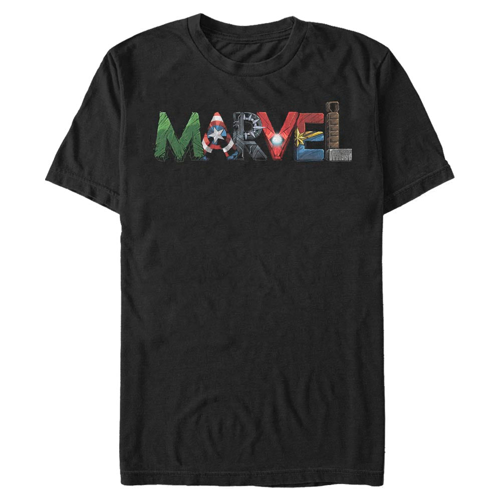 Marvel MARVEL Fan Letters Mens T Shirt