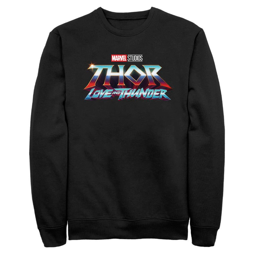 Marvel Thunder Logo Mens Crewneck Sweatshirt