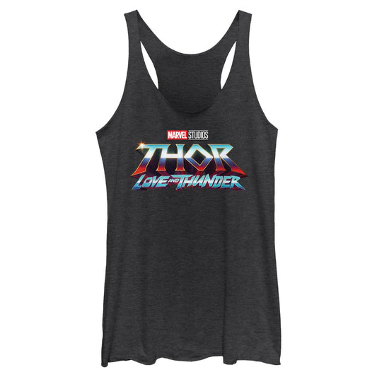 Marvel Thunder Logo Juniors Tank Top Shirt