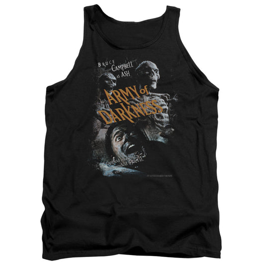 Army Of Darkness Covered Mens Tank Top Shirt Black Officially Licensed