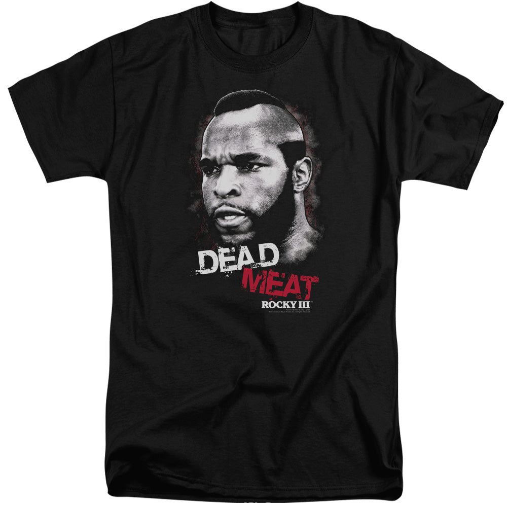 Rocky Iii Dead Meat Mens Tall T Shirt Black Officially Licensed