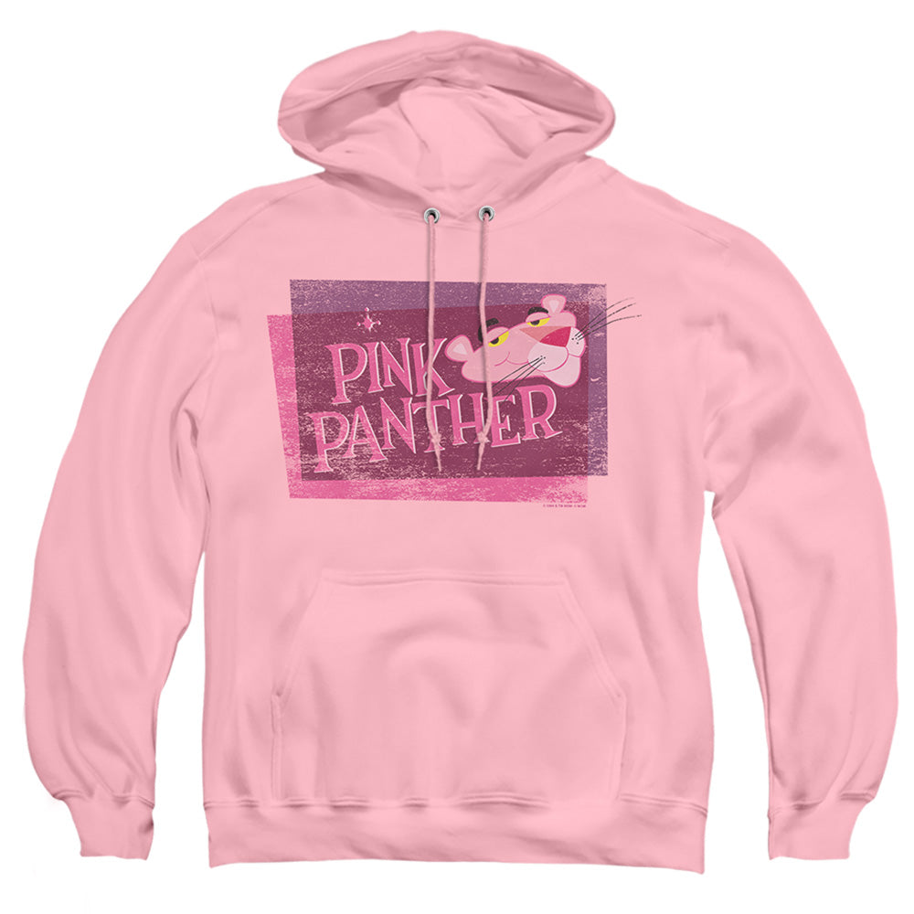 Pink Panther Distressed Mens Hoodie Pink Officially Licensed