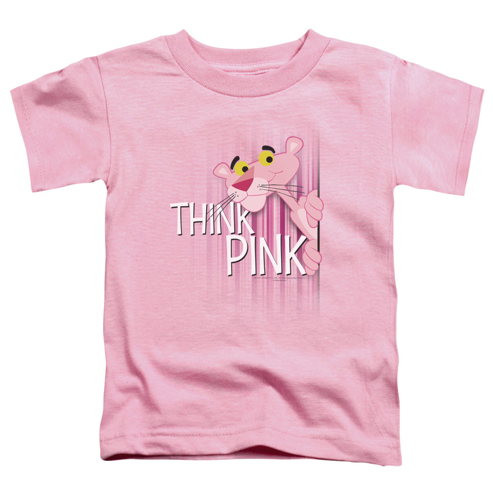 Pink Panther Think Pink Toddler Kids Youth T Shirt Pink Officially Licensed