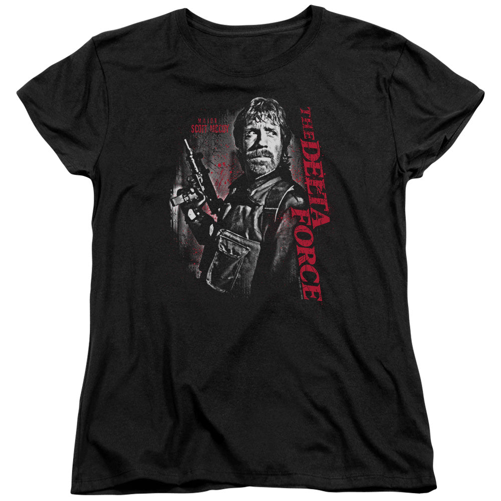 Delta Force Black Ops Womens T Shirt Black Officially Licensed