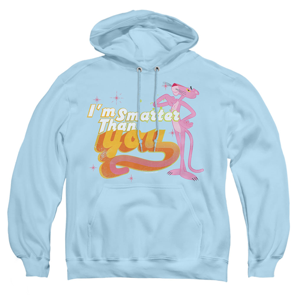 Pink Panther Art Cat Mens Hoodie Light Blue Officially Licensed