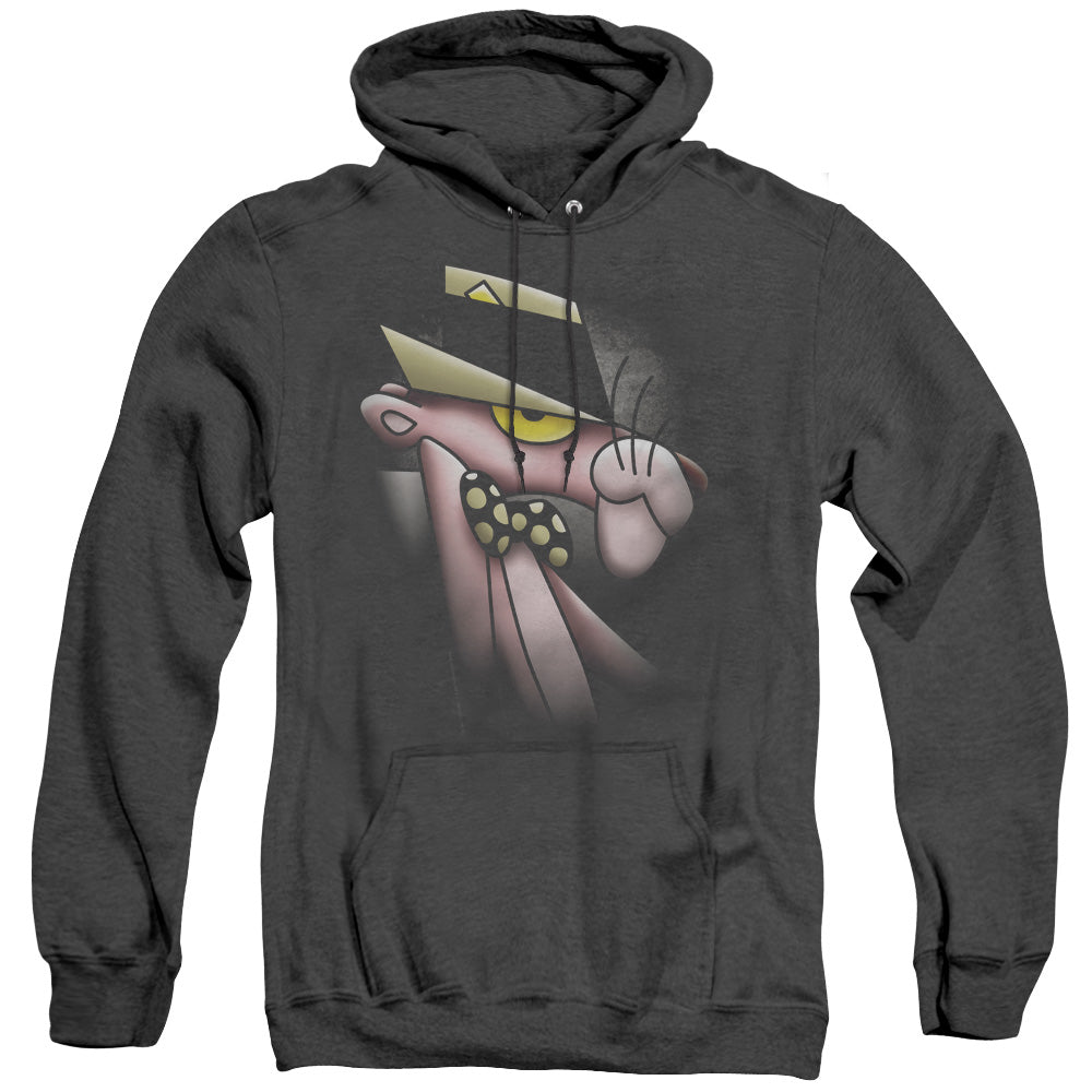Pink Panther Ooth Panther Mens Heather Hoodie Black Officially Licensed
