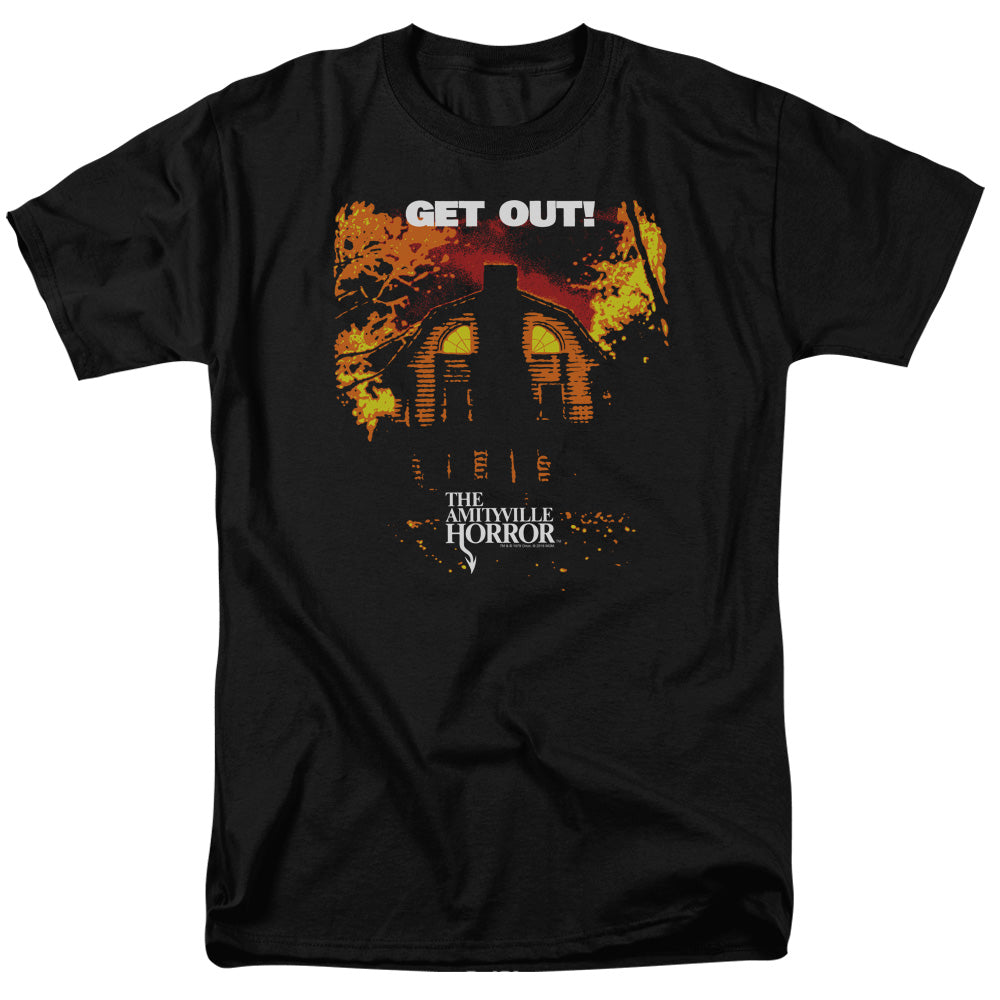 Amityville Horror Get Out Mens T Shirt Black Officially Licensed