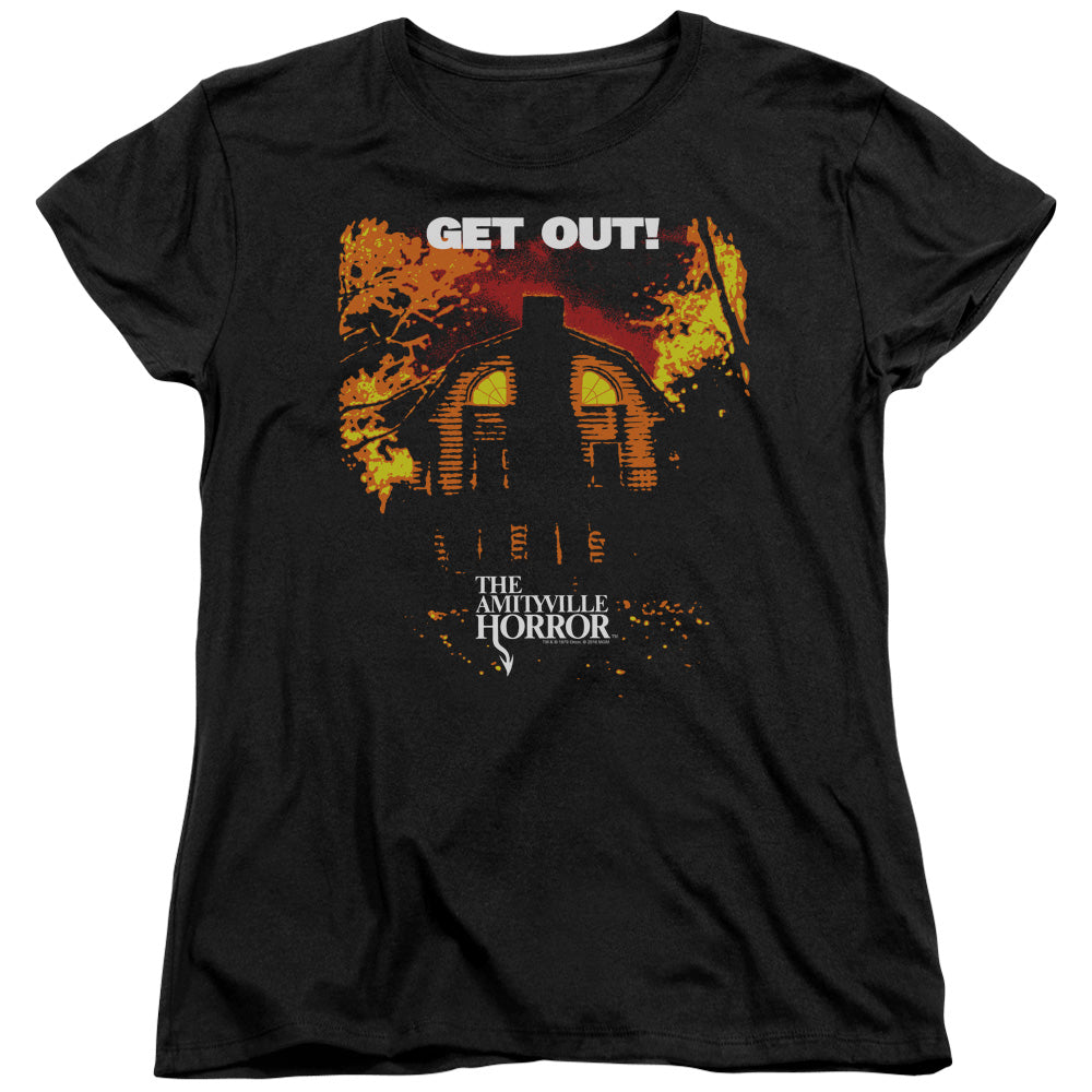 Amityville Horror Get Out Womens T Shirt Black Officially Licensed
