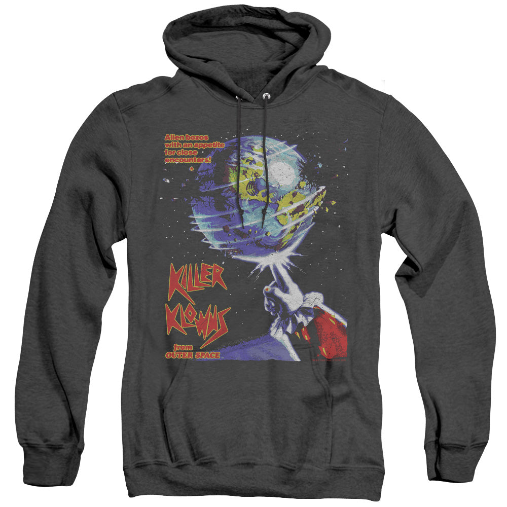 Killer Klowns From Outer Space Invaders Mens Heather Hoodie Black Officially Licensed