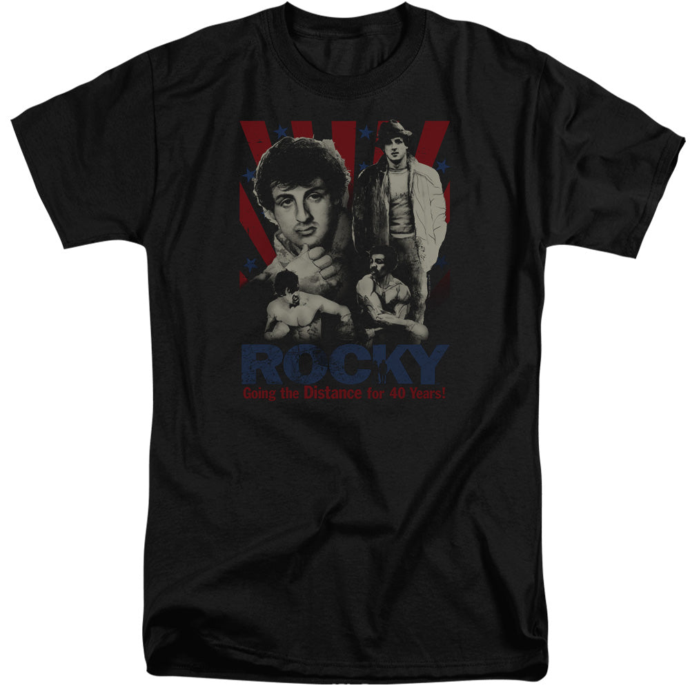 Rocky Going The Distance Mens Tall T Shirt Black Officially Licensed