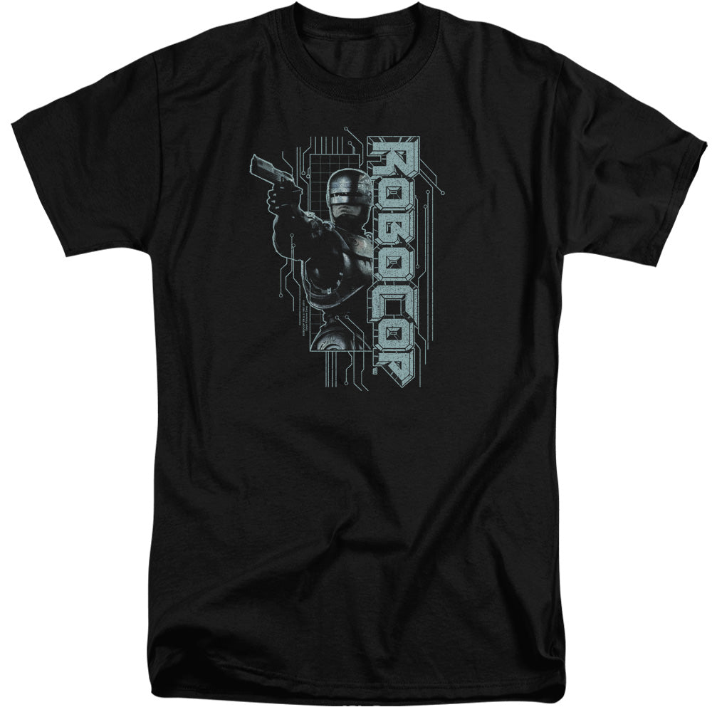 Robocop Murphy Split Mens Tall T Shirt Black Officially Licensed