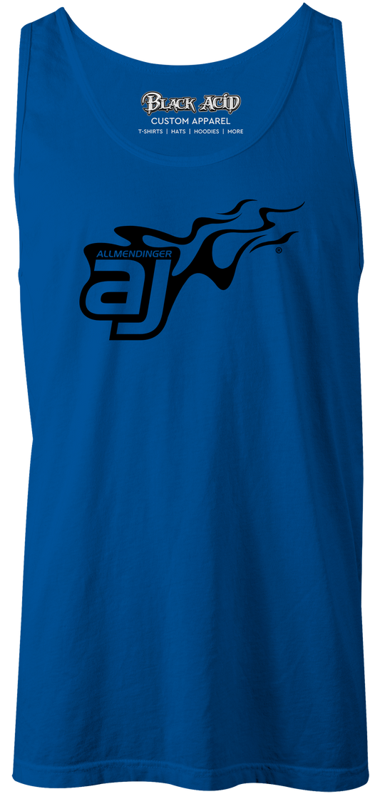 AJ Allmendinger - Men's Tank Black Flame Logo