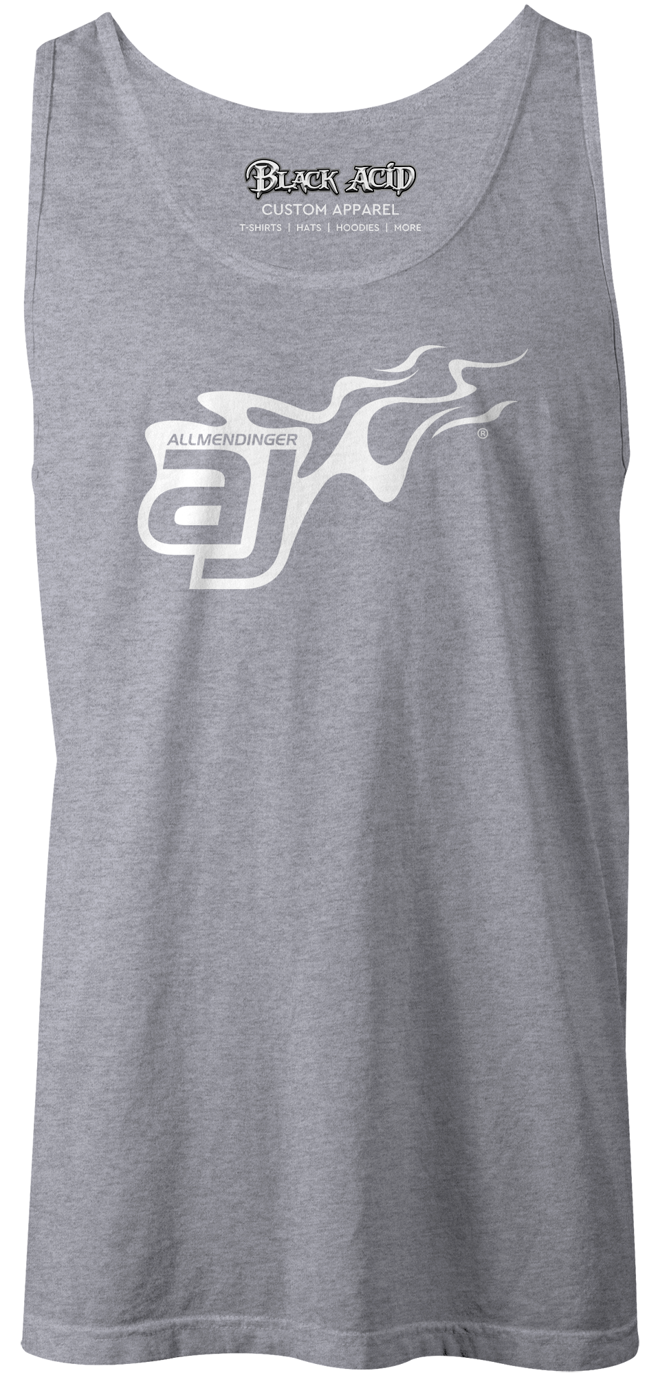 AJ Allmendinger - Men's Tank White Flame Logo