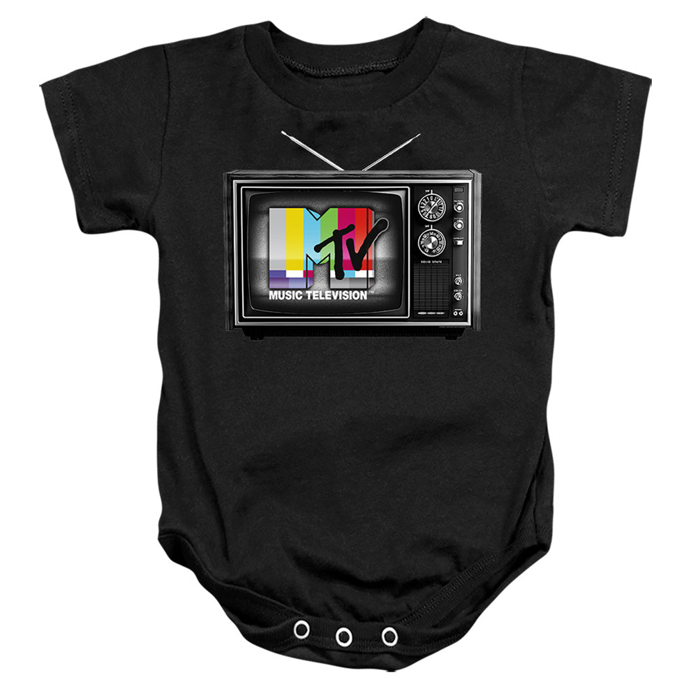 Mtv The Original Logo Infant Baby Snapsuit Black Officially Licensed