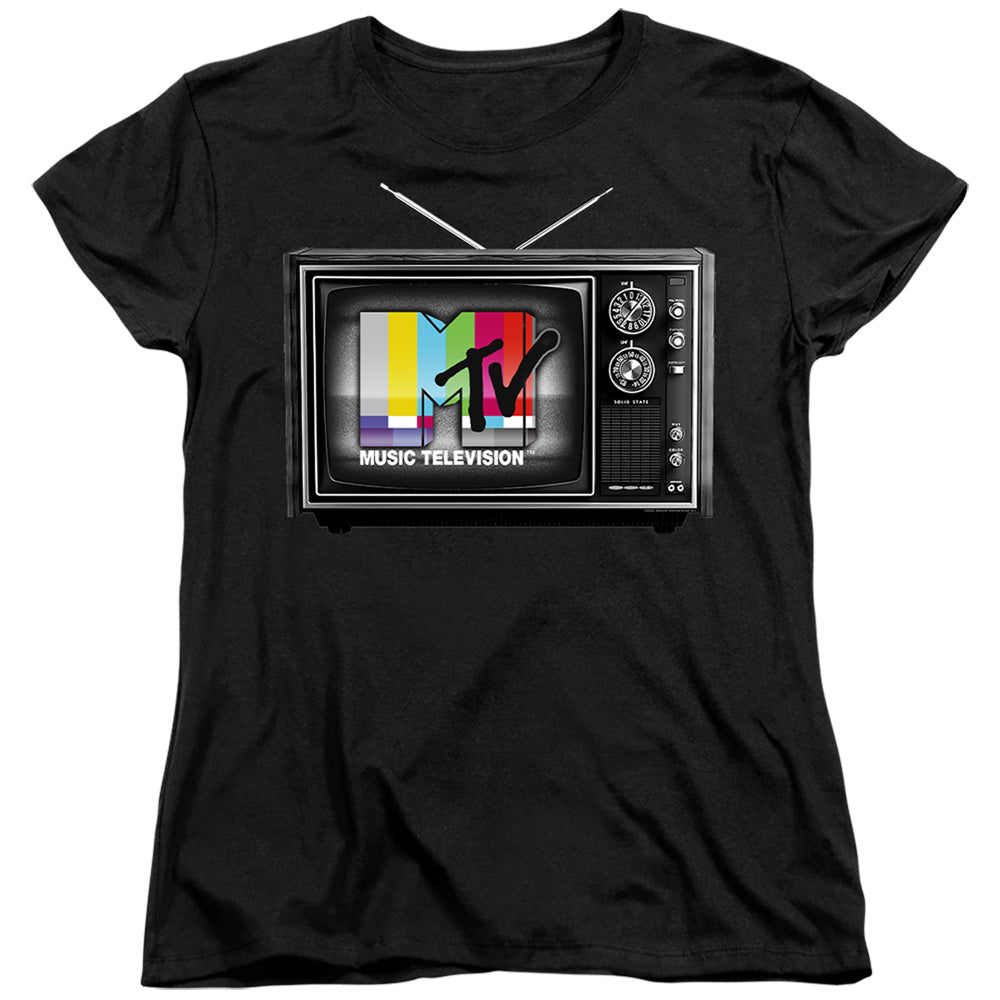 Mtv Mtv Tv Womens T Shirt Black Officially Licensed
