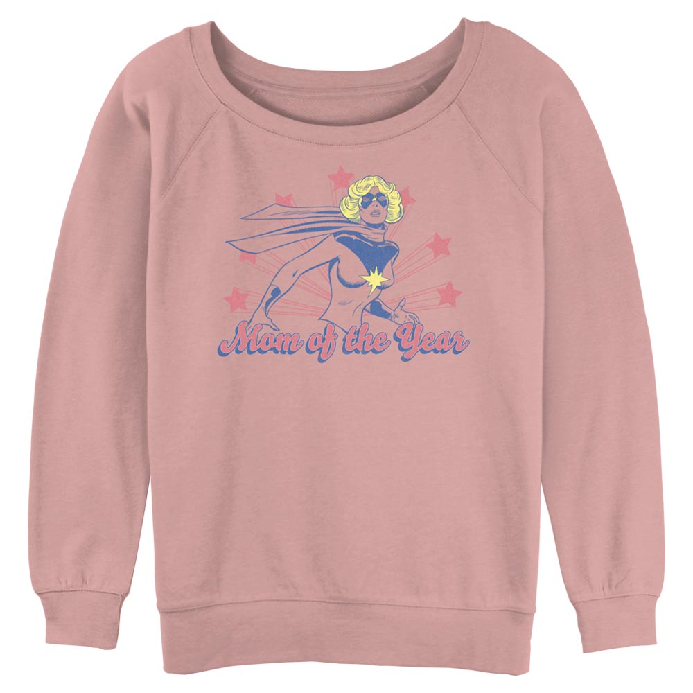 Marvel Mom of the Year Juniors Raglan Pullover Sweatshirt