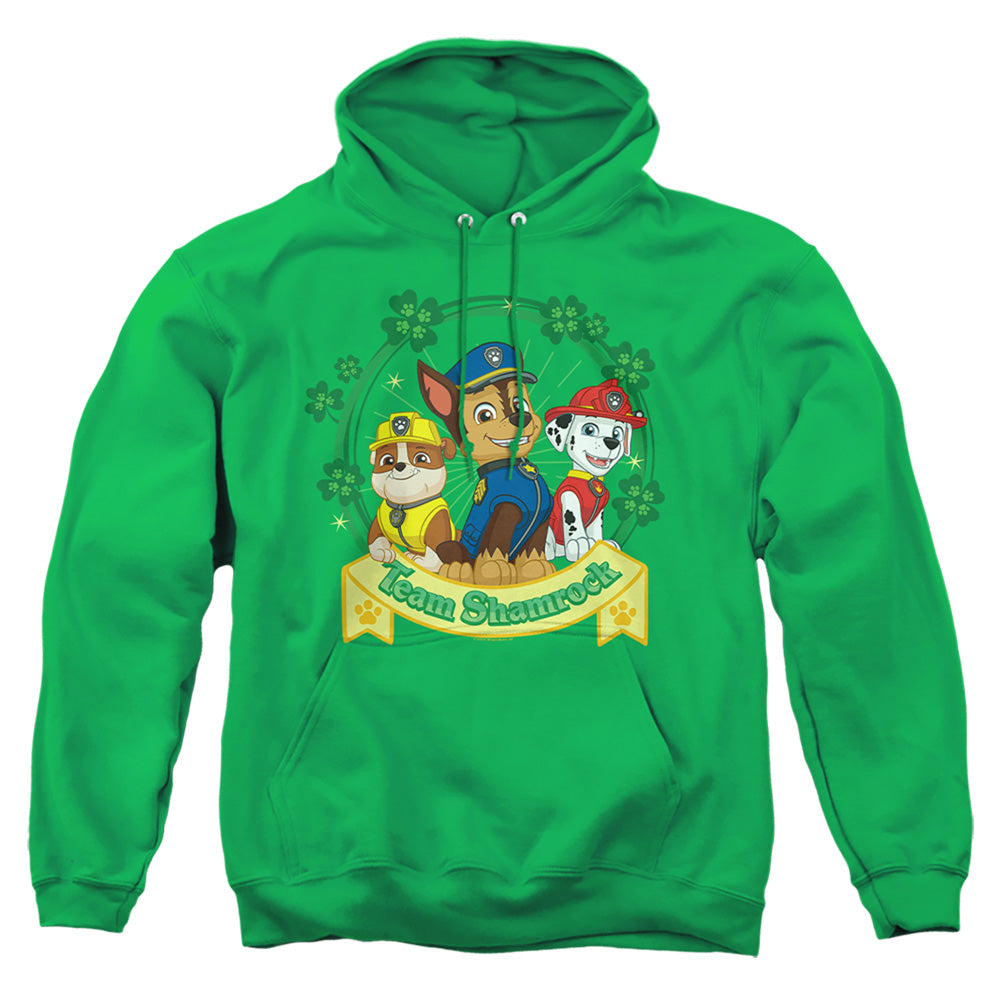 Paw Patrol St. Patrick'S Day Team Shamrock Mens Hoodie Kelly Green Officially Licensed