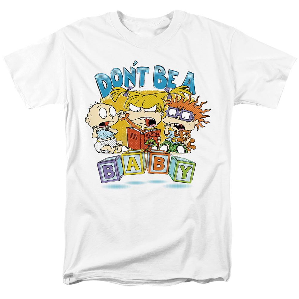 Rugrats Dont Be A Baby Blocks Mens T Shirt White