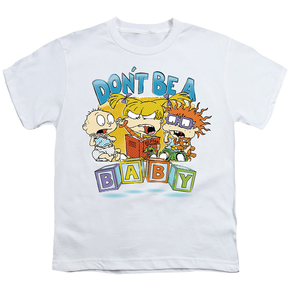 Rugrats Don'T Be A Baby Blocks Kids Youth T Shirt White Officially Licensed
