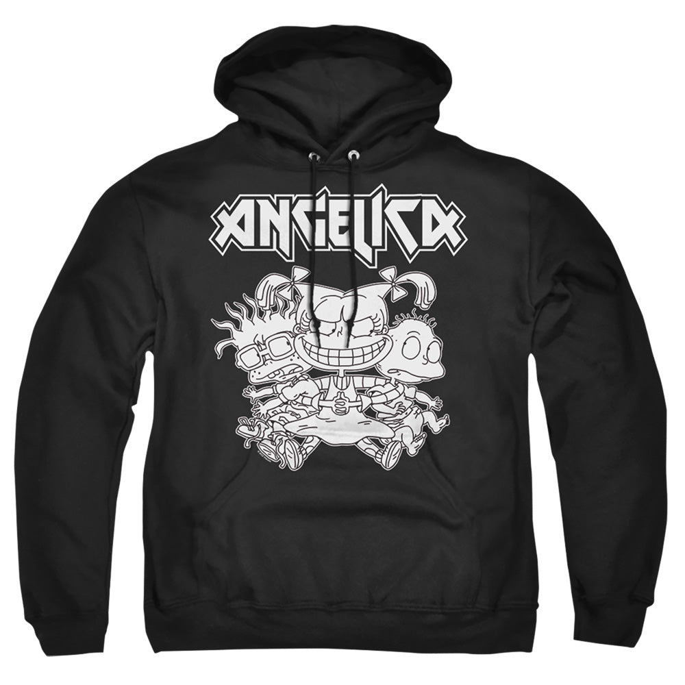 Rugrats Angelica Pickles Rocks Mens Hoodie Black