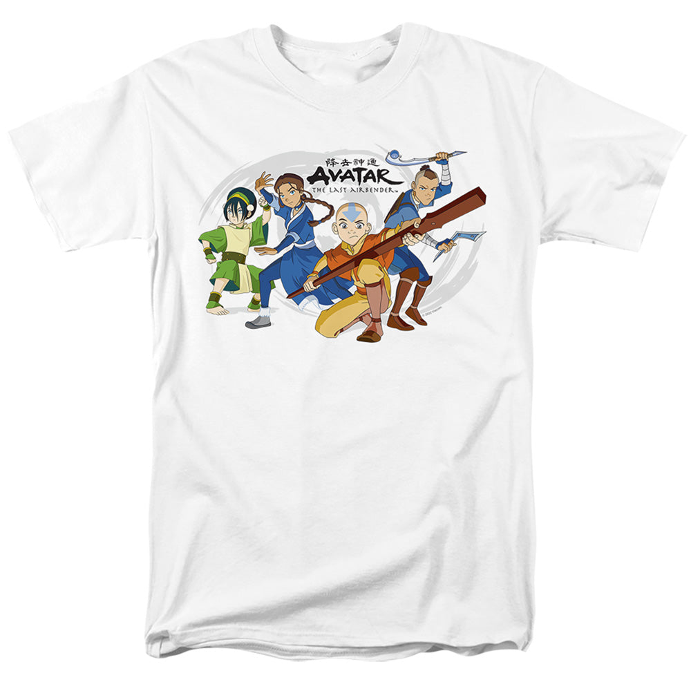 Avatar The Last Airbender Avatars Group Mens T Shirt White