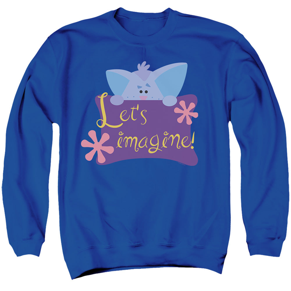 Blue’S Clues (Classic) Let’S Imagine! Mens Crewneck Sweatshirt Royal Officially Licensed