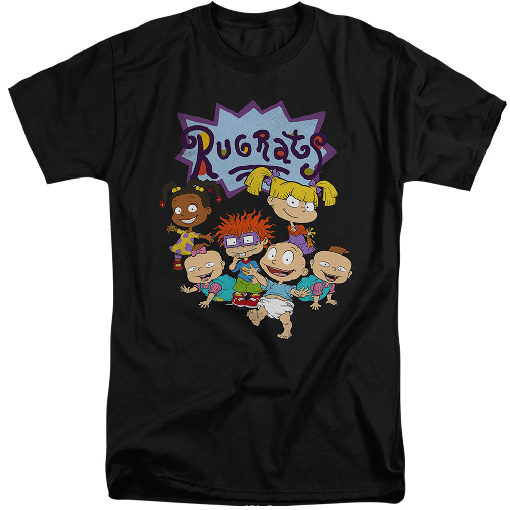 Rugrats Rugrats Group Mens Tall T Shirt Black Officially Licensed
