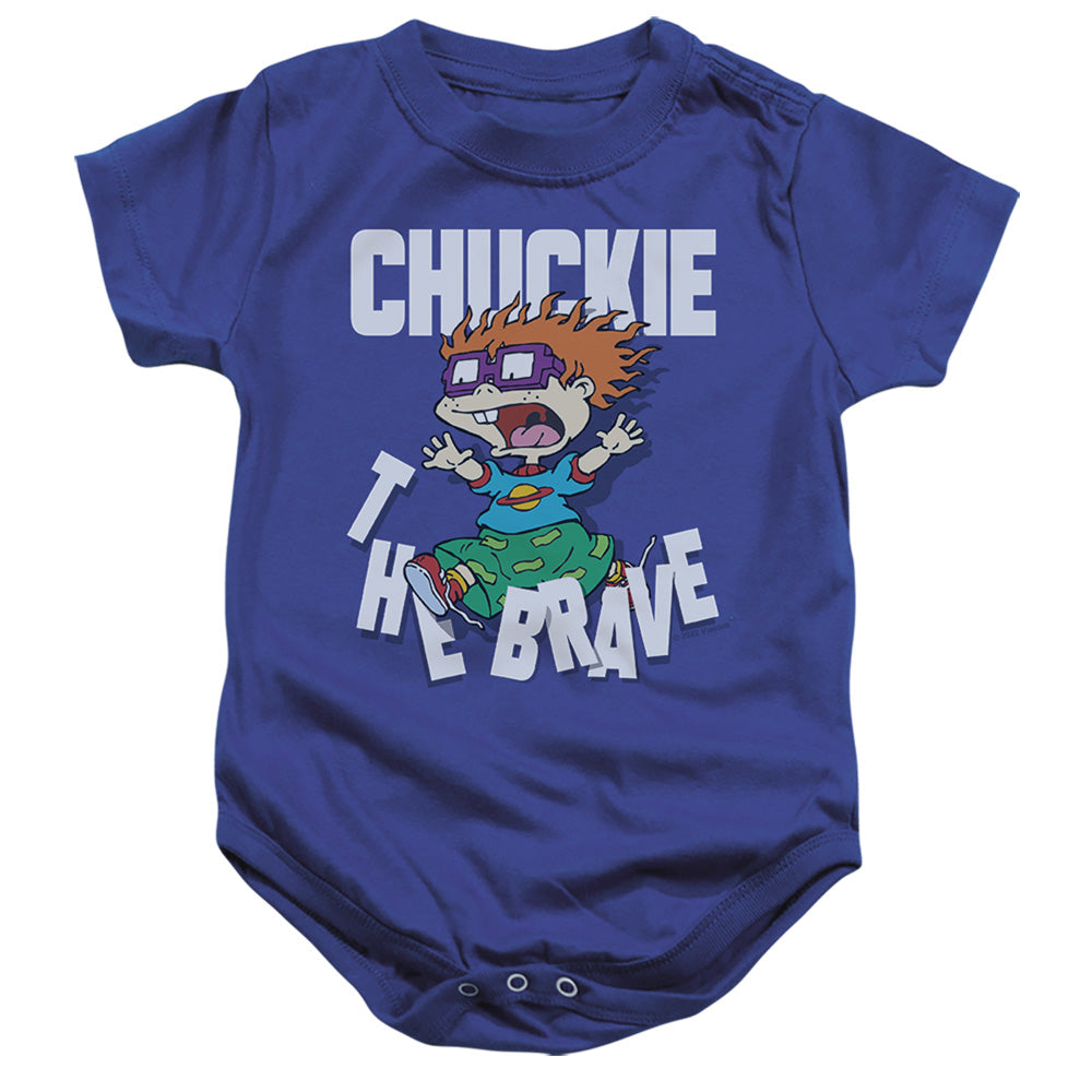 Rugrats Chuckie The Brave Infant Baby Snapsuit Royal Blue Officially Licensed