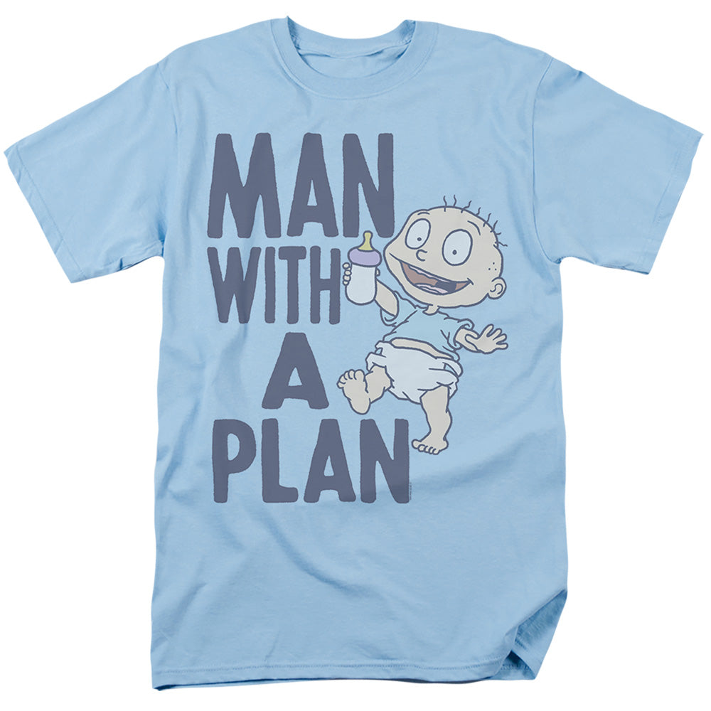 Rugrats Man With A Plan Mens T Shirt Light Blue
