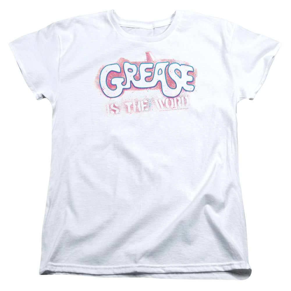 Grease Grease Is The Word Womens T Shirt White Officially Licensed
