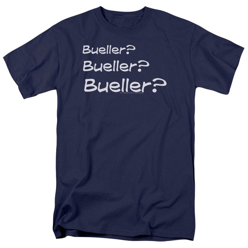 Ferris Bueller Bueller? Mens T Shirt Navy Officially Licensed