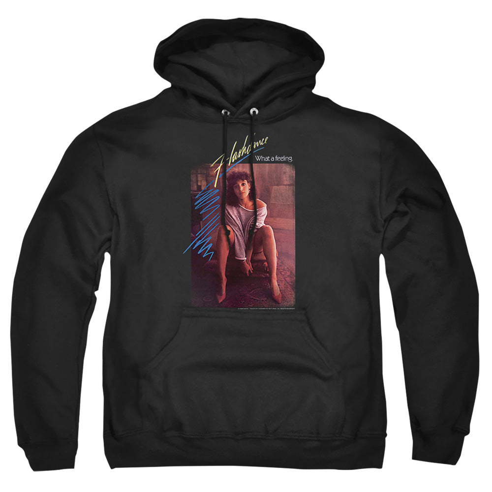 Flashdance Title Mens Hoodie Black Officially Licensed