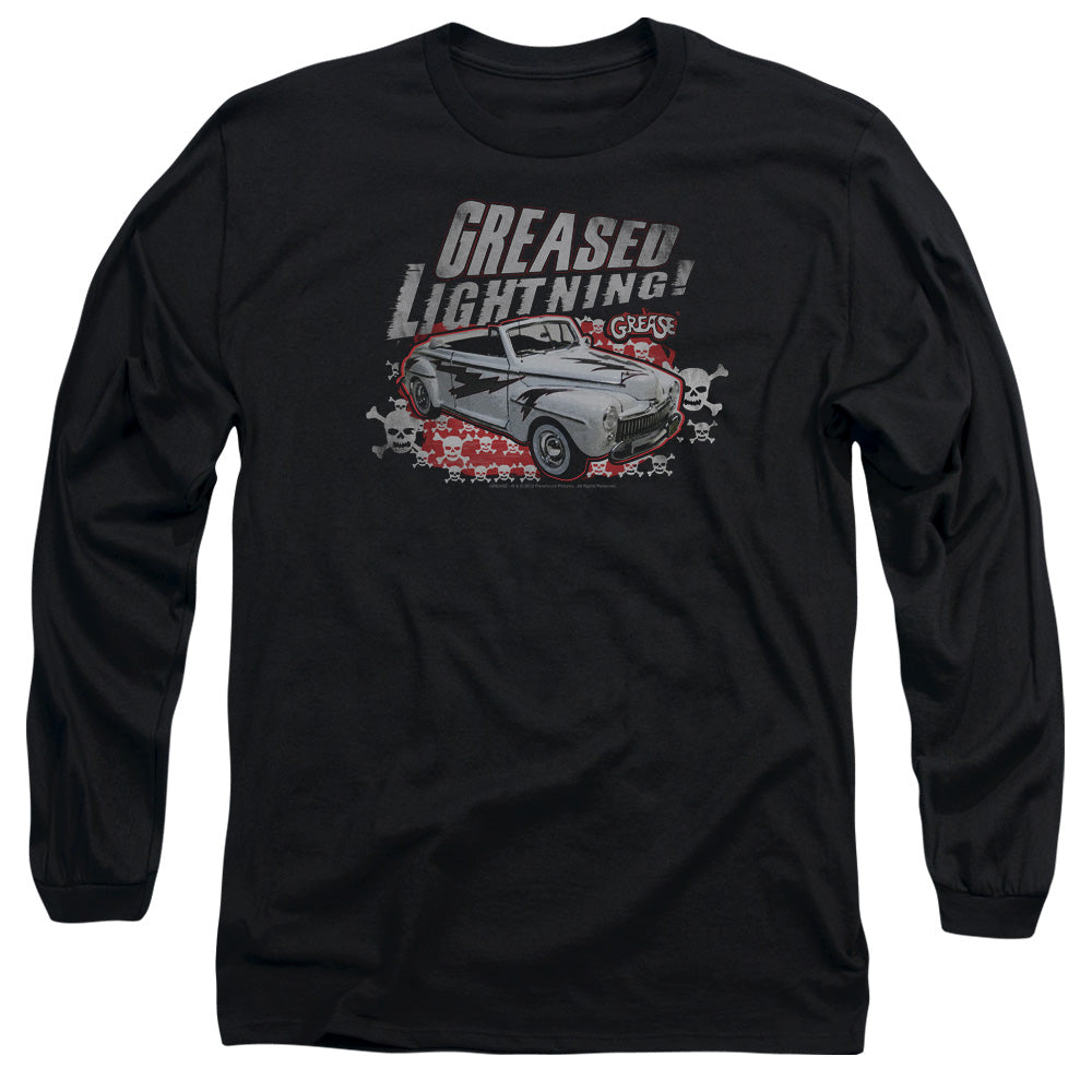 Grease Greased Lightening Mens Long Sleeve Shirt Black Officially Licensed Officially Licensed