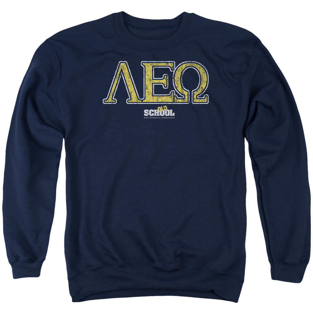 Old School Leo Mens Crewneck Sweatshirt Navy Blue Officially Licensed