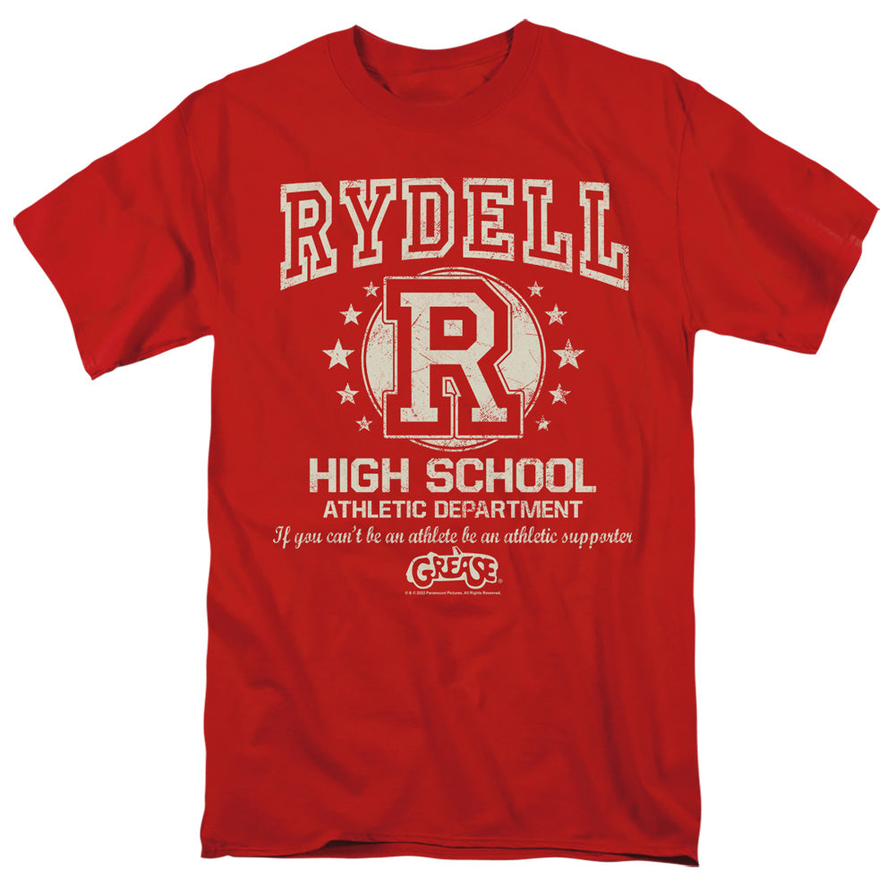 Grease Rydell High Mens T Shirt Red Officially Licensed