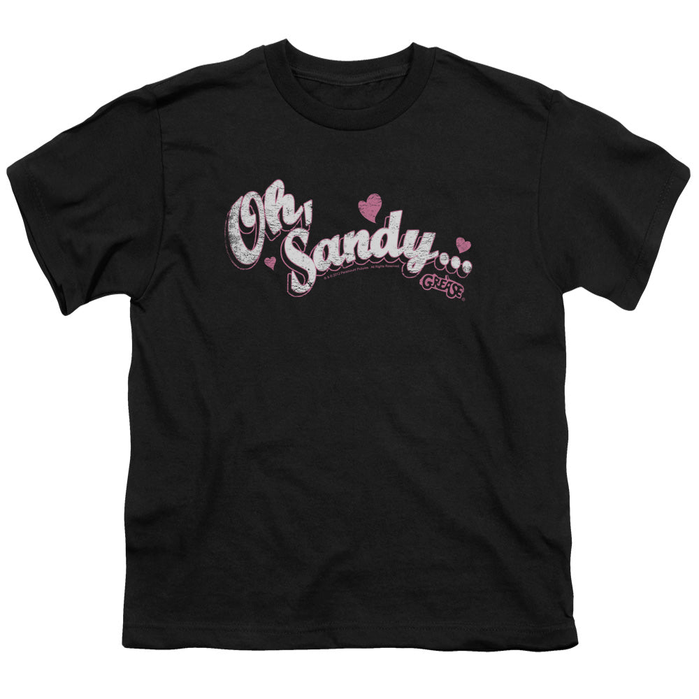 Grease Oh Sandy Kids Youth T Shirt Black Officially Licensed