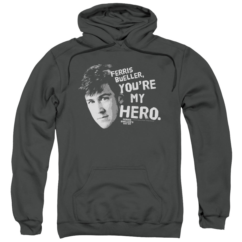 Ferris Buellers Day Off My Hero Mens Hoodie Charcoal Officially Licensed