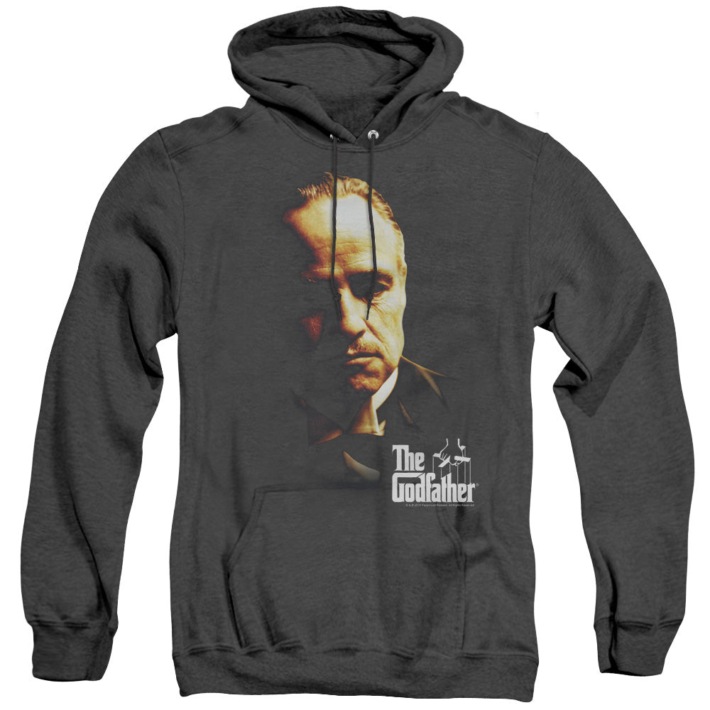 The Godfather Don Vito Heather Mens Hoodie Black Officially Licensed