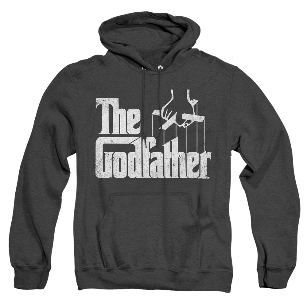 Godfather Logo Heather Mens Hoodie Black Officially Licensed