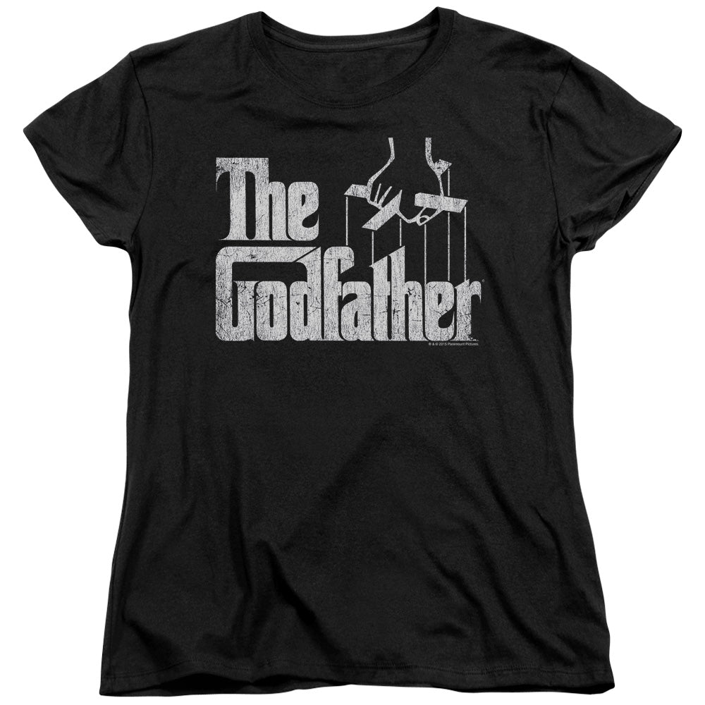 The Godfather Logo Womens T Shirt Black Officially Licensed