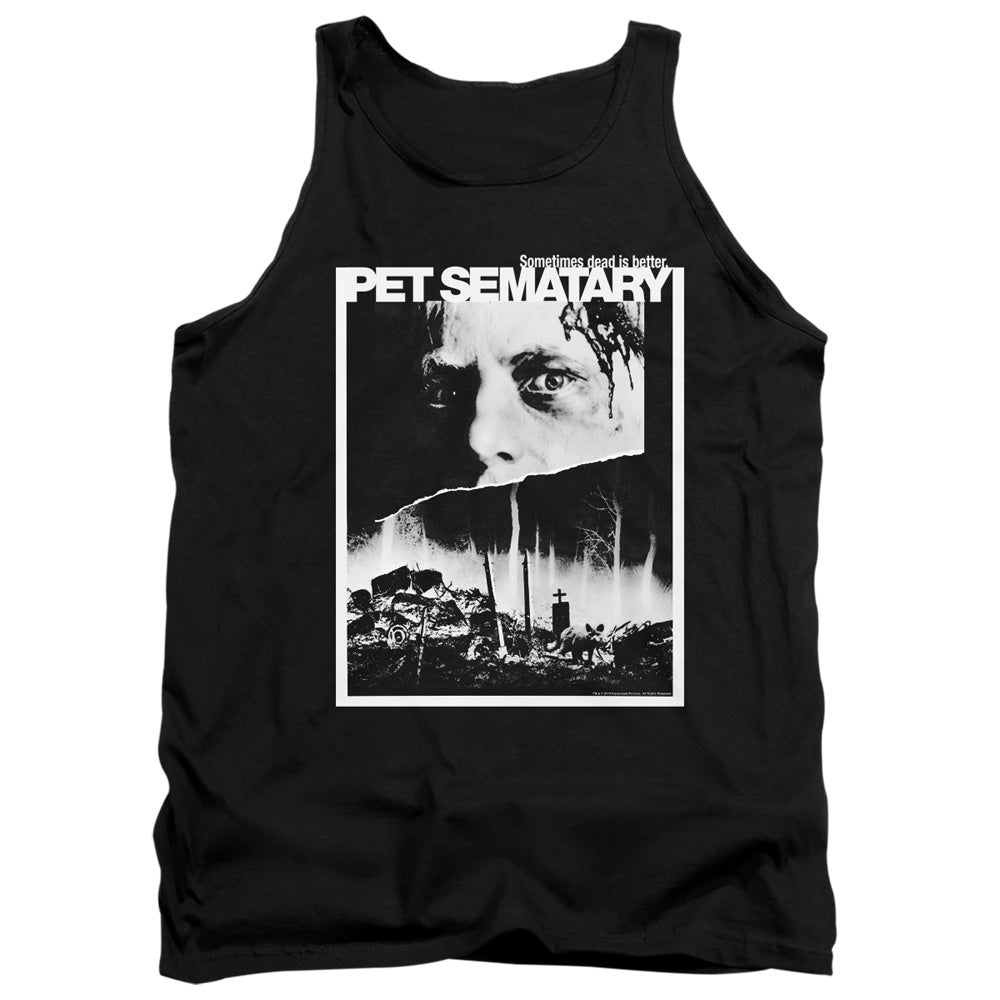 Pet Sematary Poster Art Mens Tank Top Shirt Black Officially Licensed