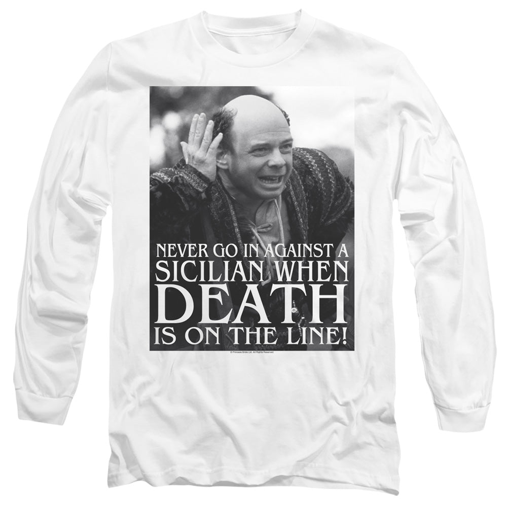 Pb Sicilian Mens Long Sleeve Shirt White Officially Licensed