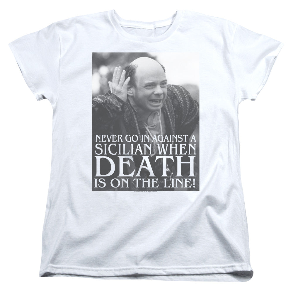 The Princess Bride Sicilian Womens T Shirt White Officially Licensed