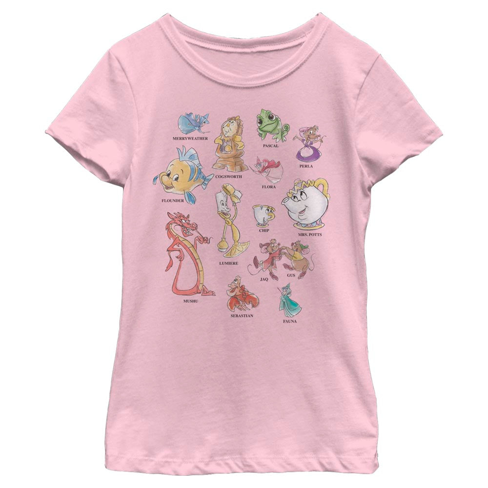 Disney Princess Sidekicks Girls Kids T Shirt
