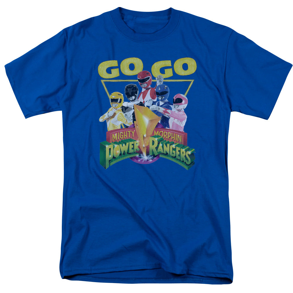 Power Rangers Go Go Mens T Shirt Royal Blue Officially Licensed